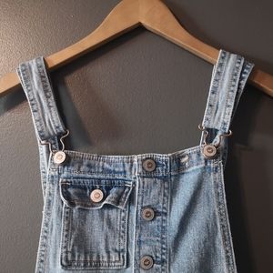 Hollister distressed boyfriend overalls